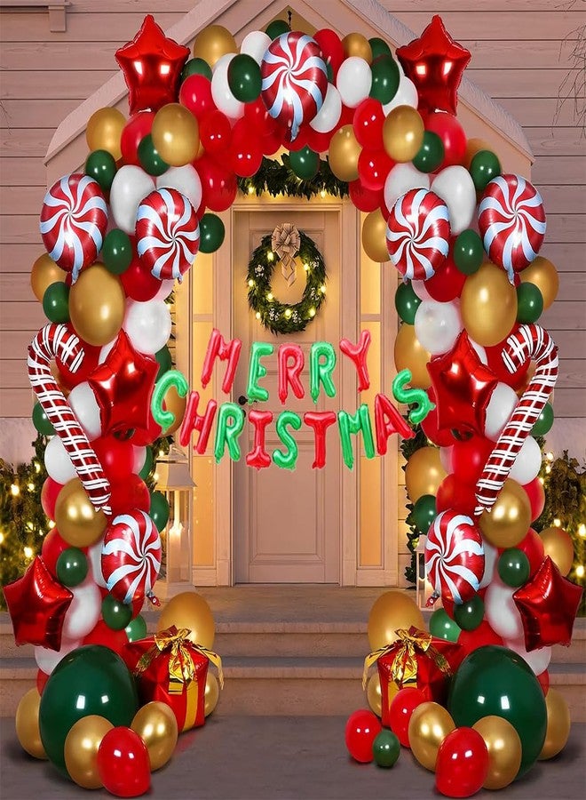 Hemito 62 Pc Christmas Party Decoration - Xmas Decoration Items for Home | Christmas Decoration Items with String Led Light | Merry Christmas Banner | Christmas Foil Balloon | Christmas Lights - Image 1
